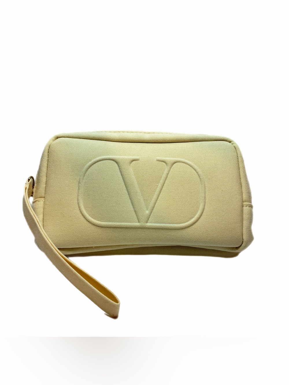 New Valentino Beauty Ivory Petite Trousse Pouch Wristlet